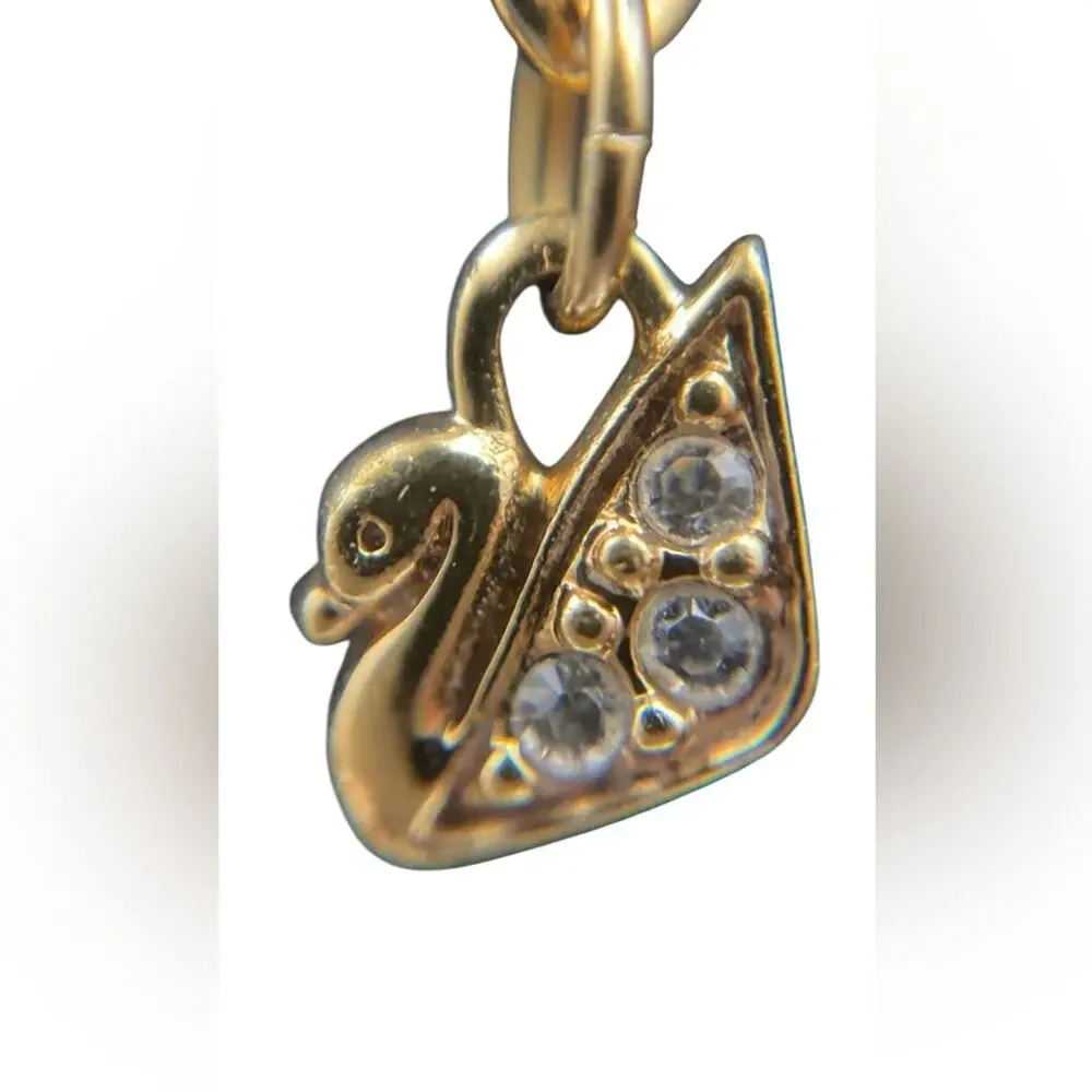 Swarovski Gold Tone Pave Pendant Necklace - Picture 8 of 9